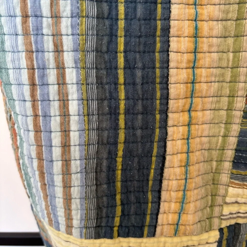 Chenab‎ One pillow case stripes boho neutral earth tones